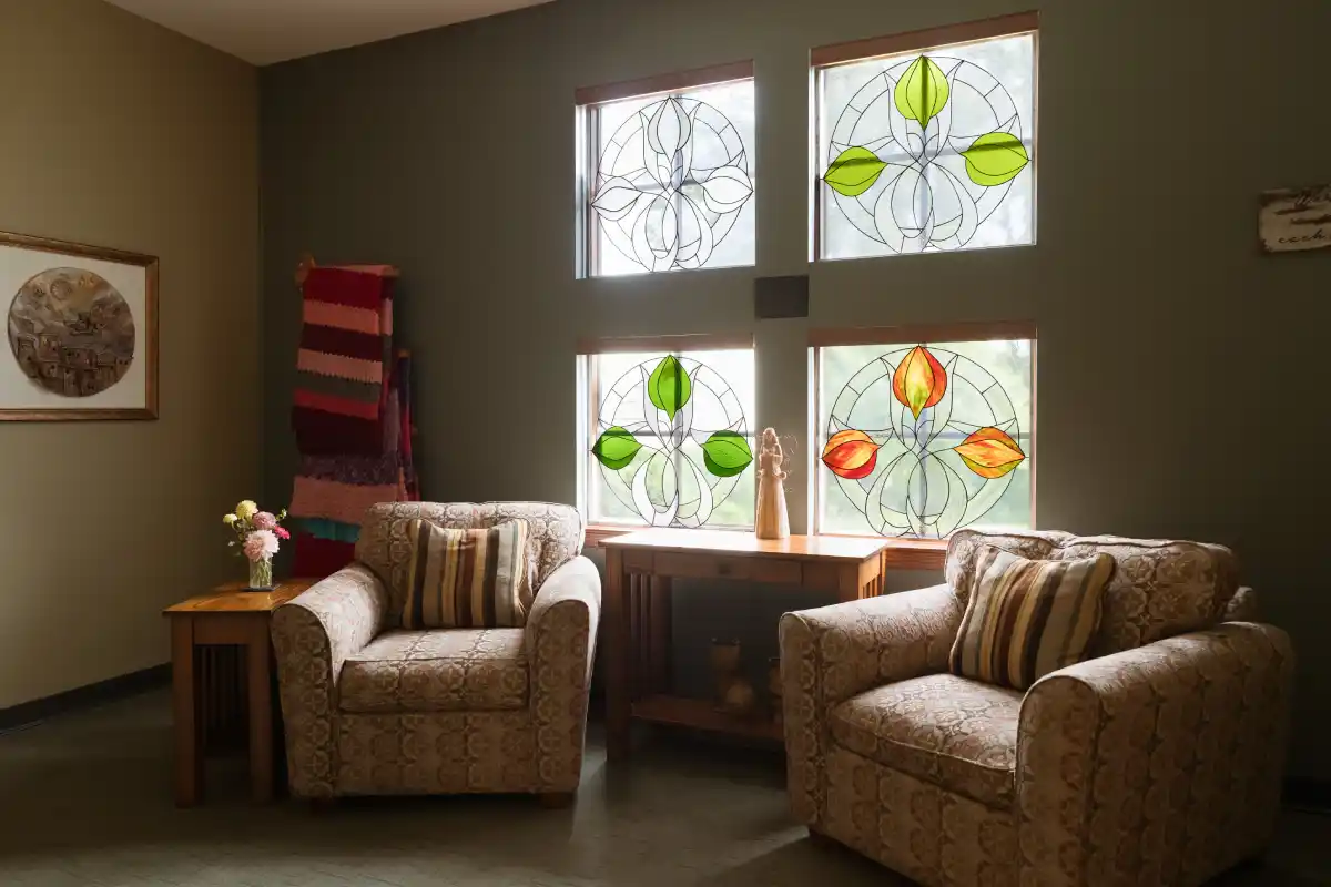 Stained glass at Hospice of Lenawee