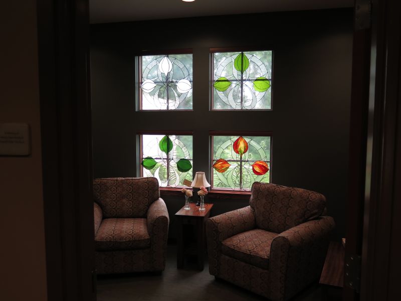 Stained glass at Hospice of Lenawee